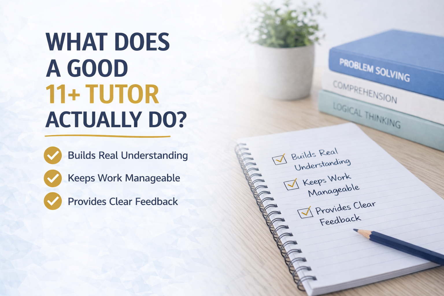 What Does a Good 11+ Tutor Actually Do?